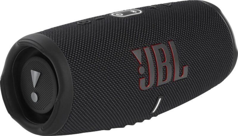 JBL - CHARGE5 Portable Waterproof Speaker w/ Powerbank - Black - Image 2