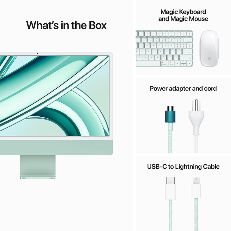 24-inch iMac M3 4.5K 8-Core CPU 8-Core GPU 8GB 256GB MQRA3LL/A - Image 2