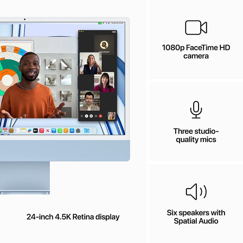 24-inch iMac M3 4.5K 8-Core CPU 10-Core GPU 8GB 512GB MQRR3LL/A - Image 5