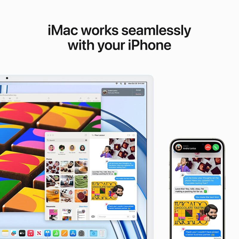 24-inch iMac M3 4.5K 8-Core CPU 10-Core GPU 8GB 512GB MQRR3LL/A - Image 4