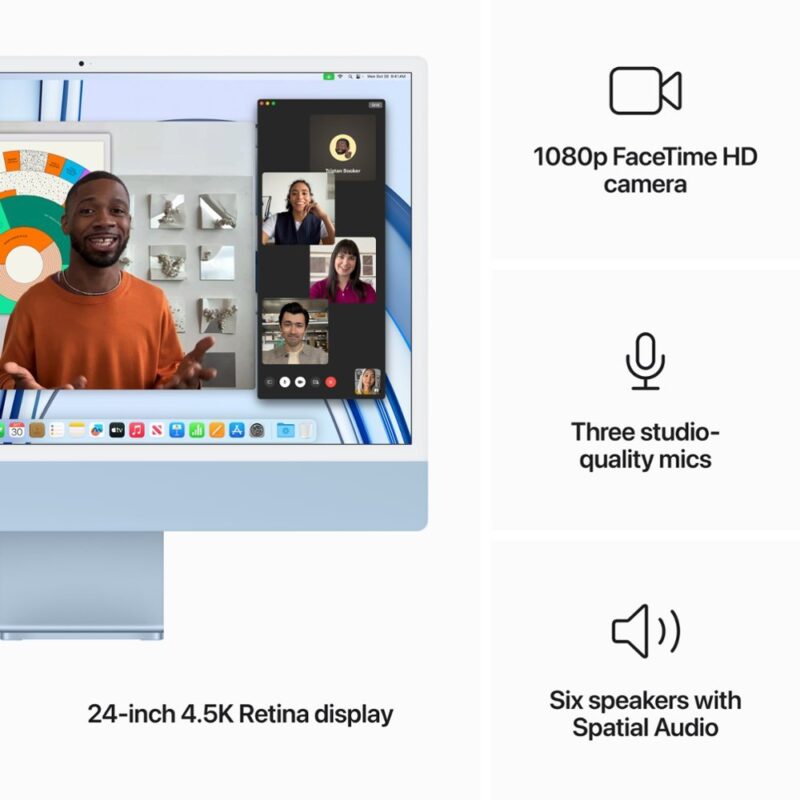 24-inch iMac M3 4.5K 8-Core CPU 8-Core GPU 8GB 256GB MQRQ3LL/A - Image 3