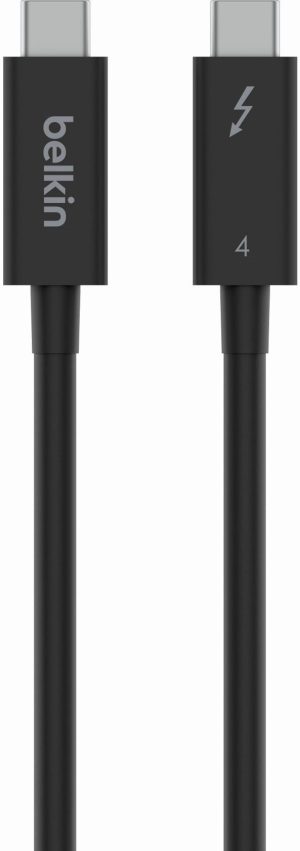 Belkin - 3.3' 8K Thunderbolt Cable w/ 40Gbps High Speed Data Transfer INZ003bt1MBK