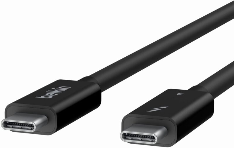 Belkin - 3.3' 8K Thunderbolt Cable w/ 40Gbps High Speed Data Transfer INZ003bt1MBK - Image 3