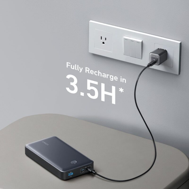 Anker - Power Bank (24000mAh, 65W, 3-Port) A1379H11-1 - Image 4