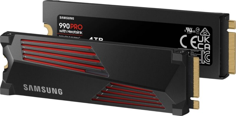 Samsung - 990 PRO 4TB Internal SSD PCIe Gen 4x4 NVMe with Heatsink for PS5 MZ-V9P4T0CW - Image 4