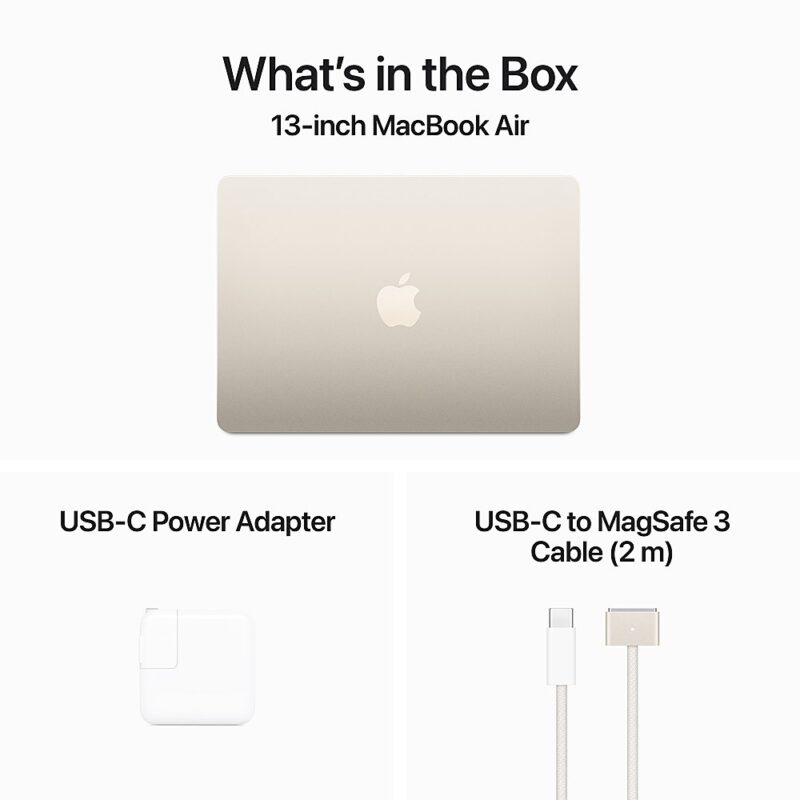 13-inch MacBook Air M3 8-Core CPU 10-Core GPU 16GB 512GB MXCU3LL/A - Image 8