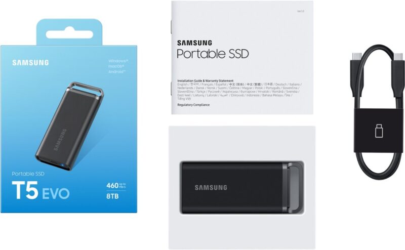 Samsung - T5 EVO Portable SSD 4TB Up to 460MB/s USB 3.2 MU-PH4T0S/AM - Image 3