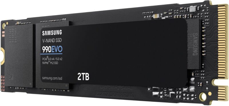 Samsung - 990 EVO SSD 2TB Internal SSD PCIe Gen 4x4 | Gen 5x2 M.2 2280 MZ-V9E2T0B/AM - Image 3