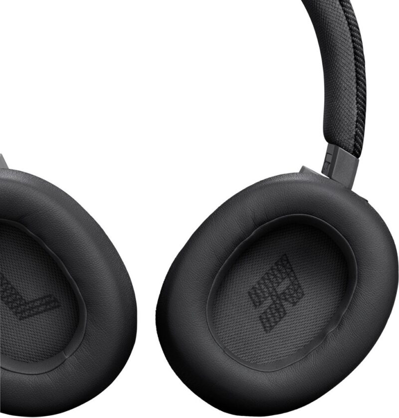 JBL - Wireless Over-Ear Headphones with True Adaptive Noise Cancelling - Black - Image 7
