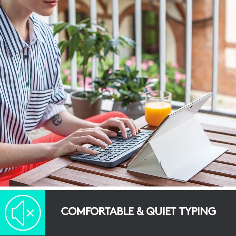 Logitech - K380 Pebble Multi-Device Bluetooth Keyboard ‎920-007558 - Image 4