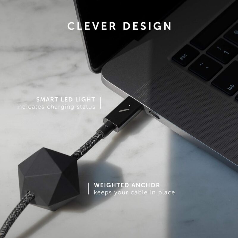 Native Union Desk Cable 100W USB-C TO USB-C Cable w/ Weighted Anchor - Image 3