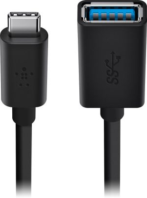Belkin - USB-C to USB 3.0 Adapter 5GBs F2CU036BTBLK