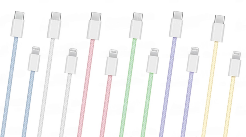 Color Original Braided USB-C to Lightning Cables 1m