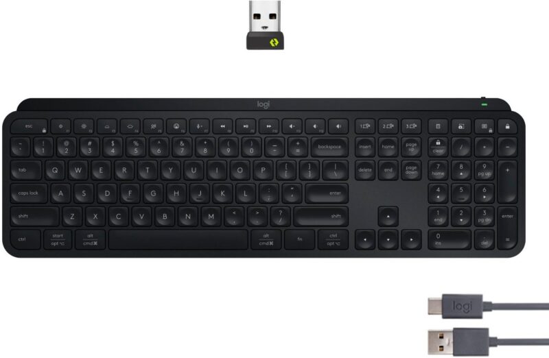Logitech - MX Keys Bluetooth Membrane Keyboard for Mac 920-009552 - Image 3