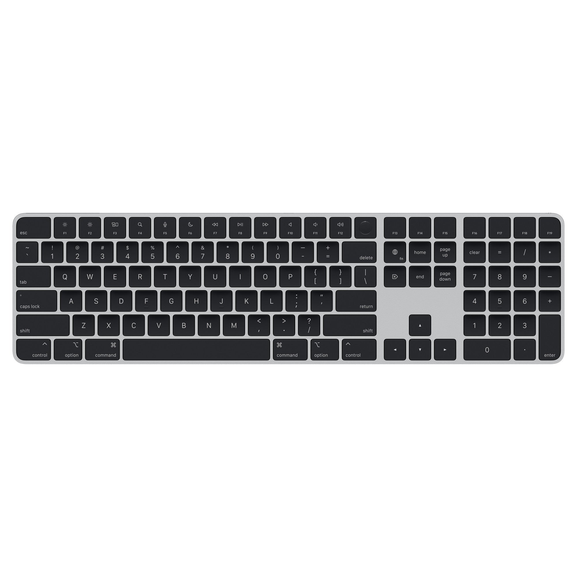 Magic Keyboard w/ Touch ID & Numeric Keypad (USB-C) - Black Keys A3119, MXK83LL/A