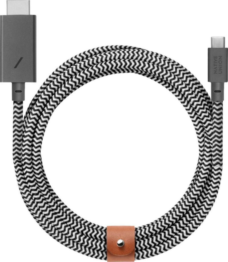 Native Union - 10' External C to HDMI 4k Cable - BELT-C-HDMI-ZEB-3 - Image 2