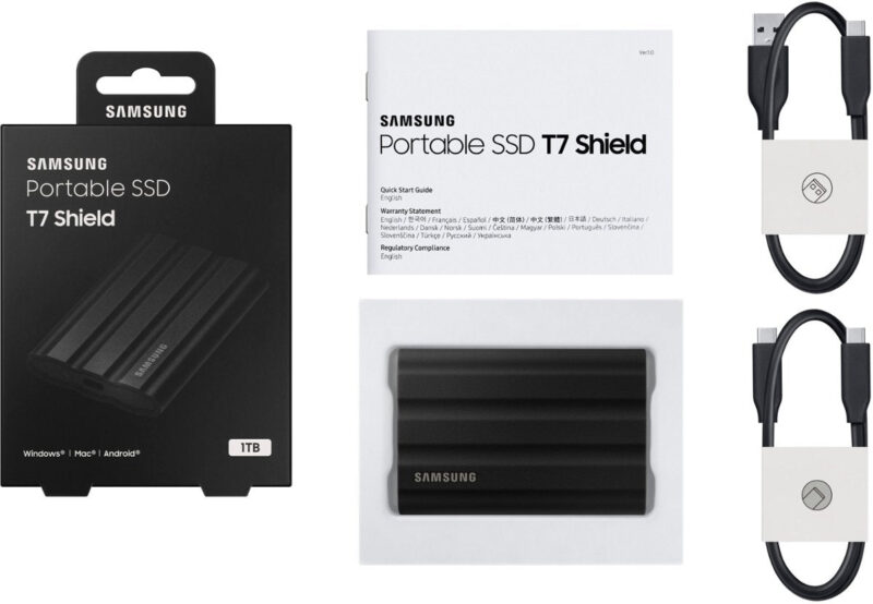 Samsung - T7 Shield 1TB External USB 3.2 Gen 2 Rugged SSD IP65 Water Resistant - Black - Image 3