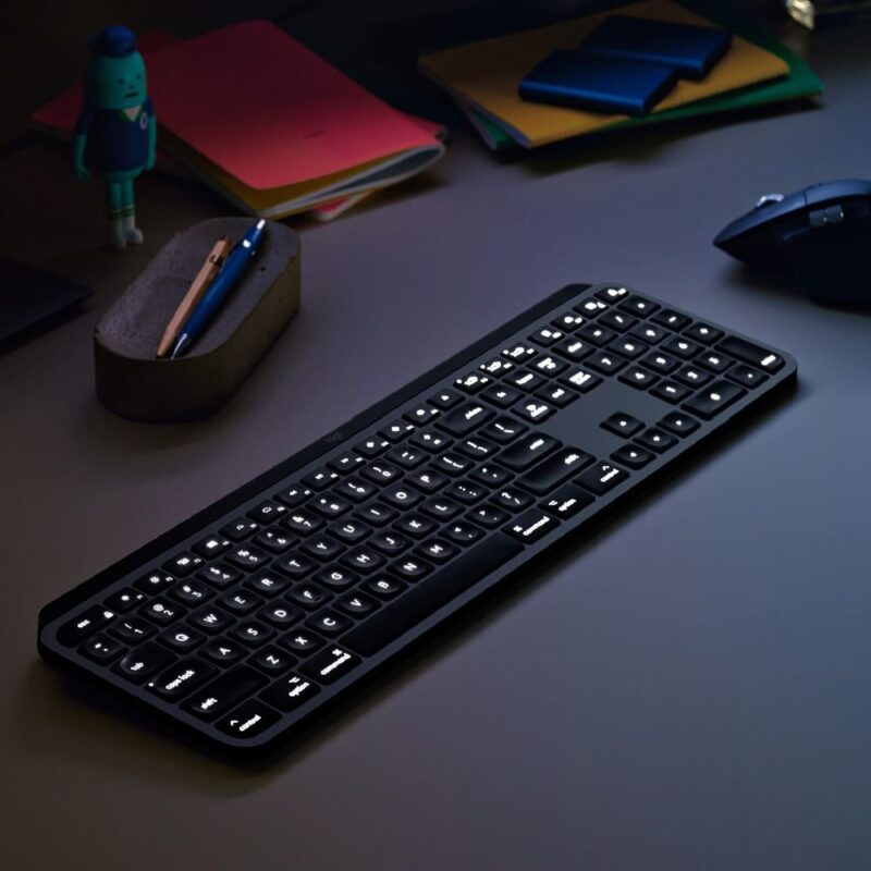Logitech - MX Keys Bluetooth Membrane Keyboard for Mac 920-009552 - Image 6