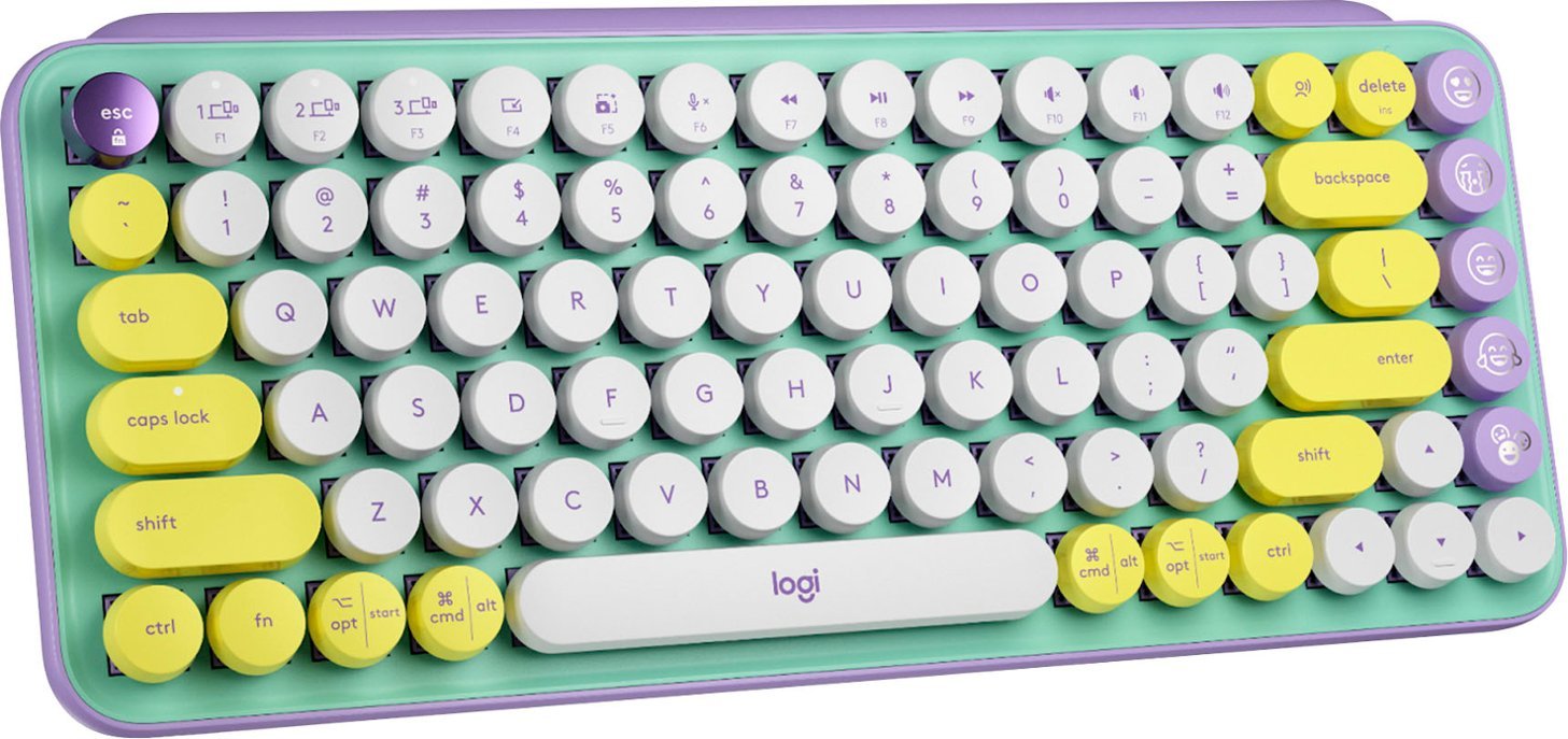 Logitech - POP Keys Wireless Mechanical Tactile Switch Keyboard for Mac