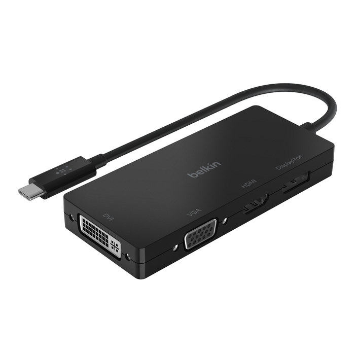 Belkin - USB-C ThunderBolt 3 Video Adapter 4-in-1 AVC003Bk-BL