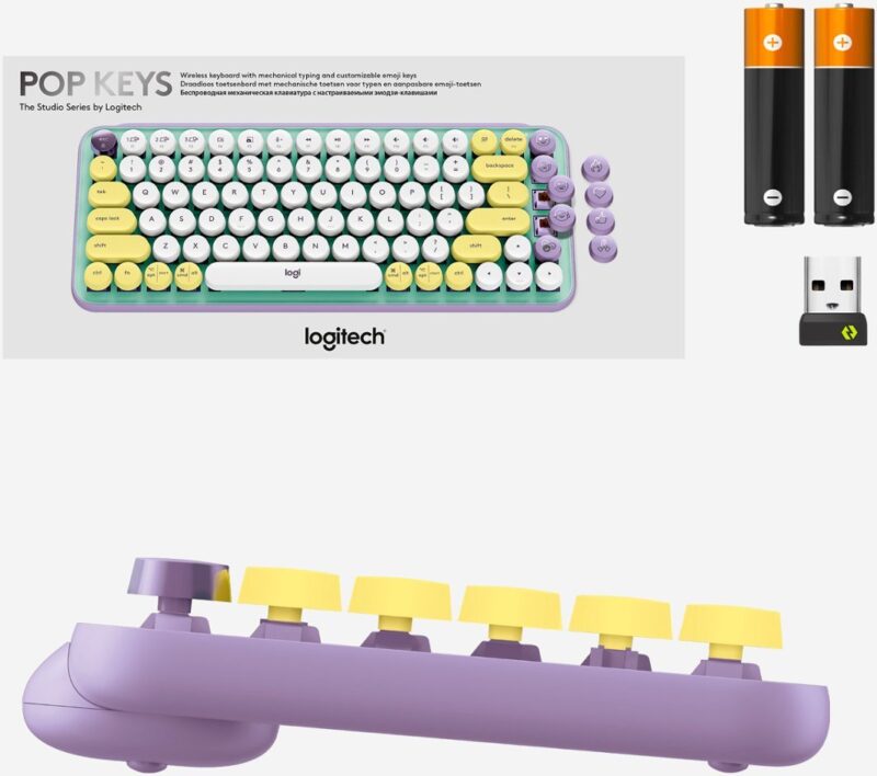 Logitech - POP Keys Wireless Mechanical Tactile Switch Keyboard for Mac - Image 3