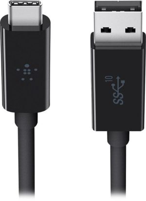 Belkin - 3.1 USB-A to USB-C Cable - 3ft F2CU029BT1M-BLK