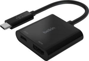 Belkin - USB C to HDMI Adapter - USB-C Port, 4K UHD, 60W AVC002BTBK