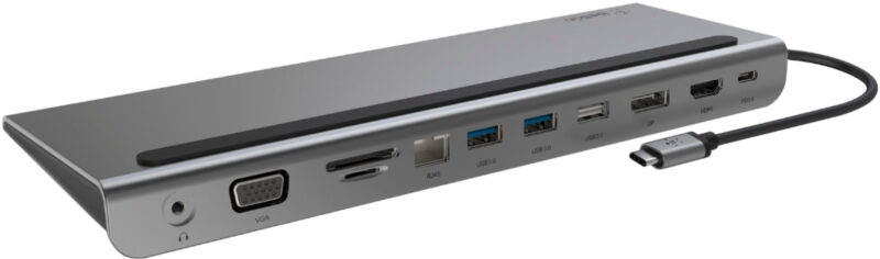 Belkin 11-in-1 USB C Hub w/ 4K HDMI, DP, VGA, 100W PD Docking Station INC004btSGY (Gray) - Image 4