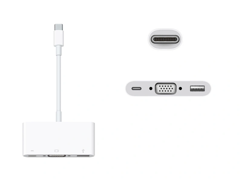 Apple - USB-C VGA Multiport Adapter MJ1L2AM/A