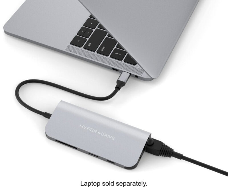 Hyper - 9-Port Universal USB-C Hub - Docking Station HD30F-Gray - Image 3