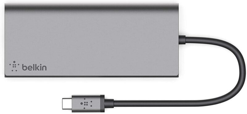 Belkin - USB C Hub 6-in-1 Multi-Port w/4K HDMI, Adapter w/60W Power Delivery ‎F4U092btSGY - Image 2