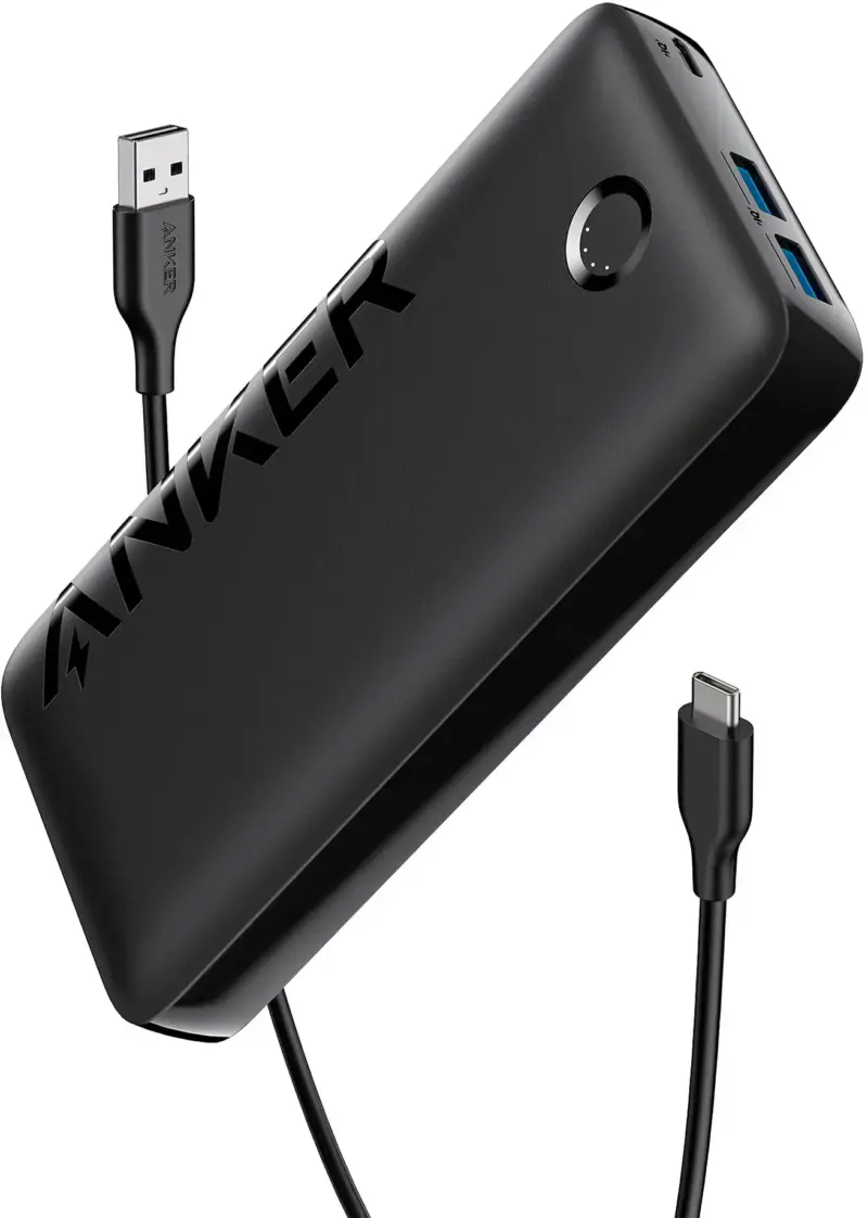 Anker - Power Bank (20000mAh, 20W, 1-Port) - Black A1288H11-1 - Image 2