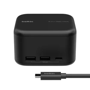 Belkin - USB-C 6-in-1 Core GaN Docking Station INC018ttBK