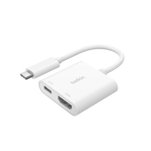 Belkin - USB C to HDMI Adapter - USB-C Port, 4K UHD, 60W AVC020ttWH-RL