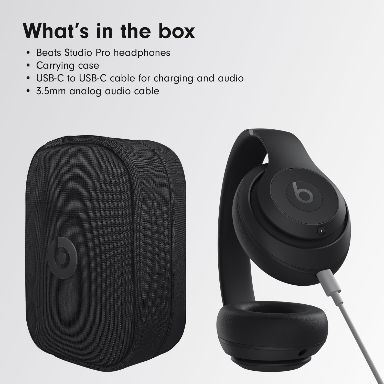 Beats Studio Pro - Wireless Noise Cancelling Over-the-Ear Headphones - Black MQTP3LL/A - Image 6