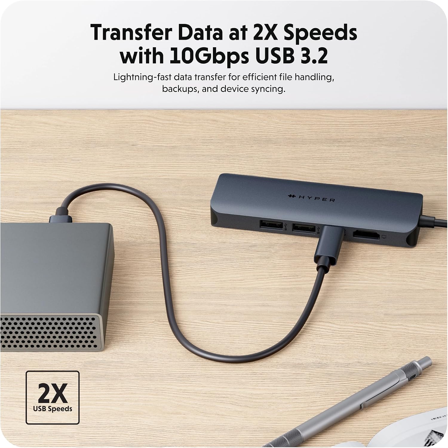 Hyper - HyperDrive Next​ 6 Port USB-C Hub HD4002GL - Image 10
