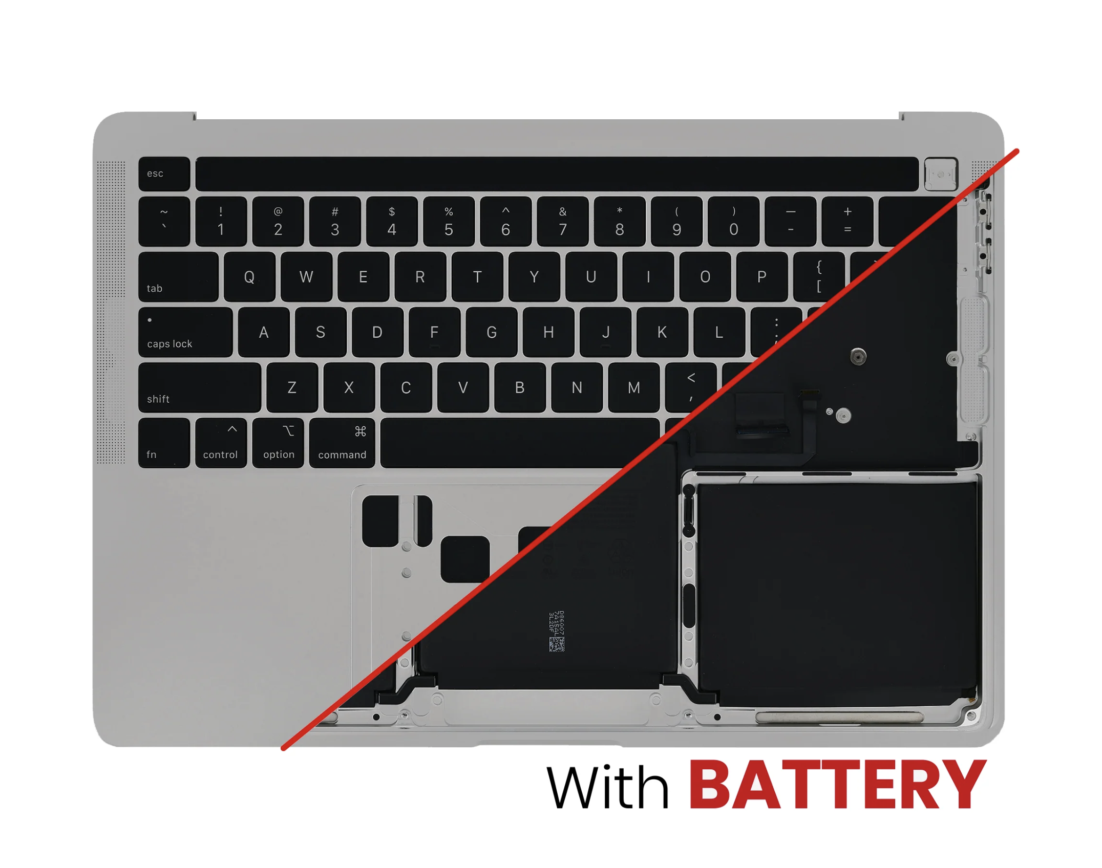 Complete Top Case (w/ Battery)