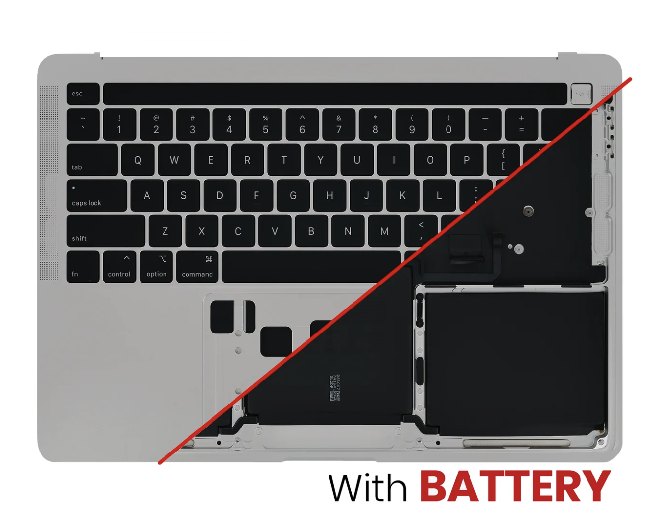 Complete Top Case (w/ Battery)