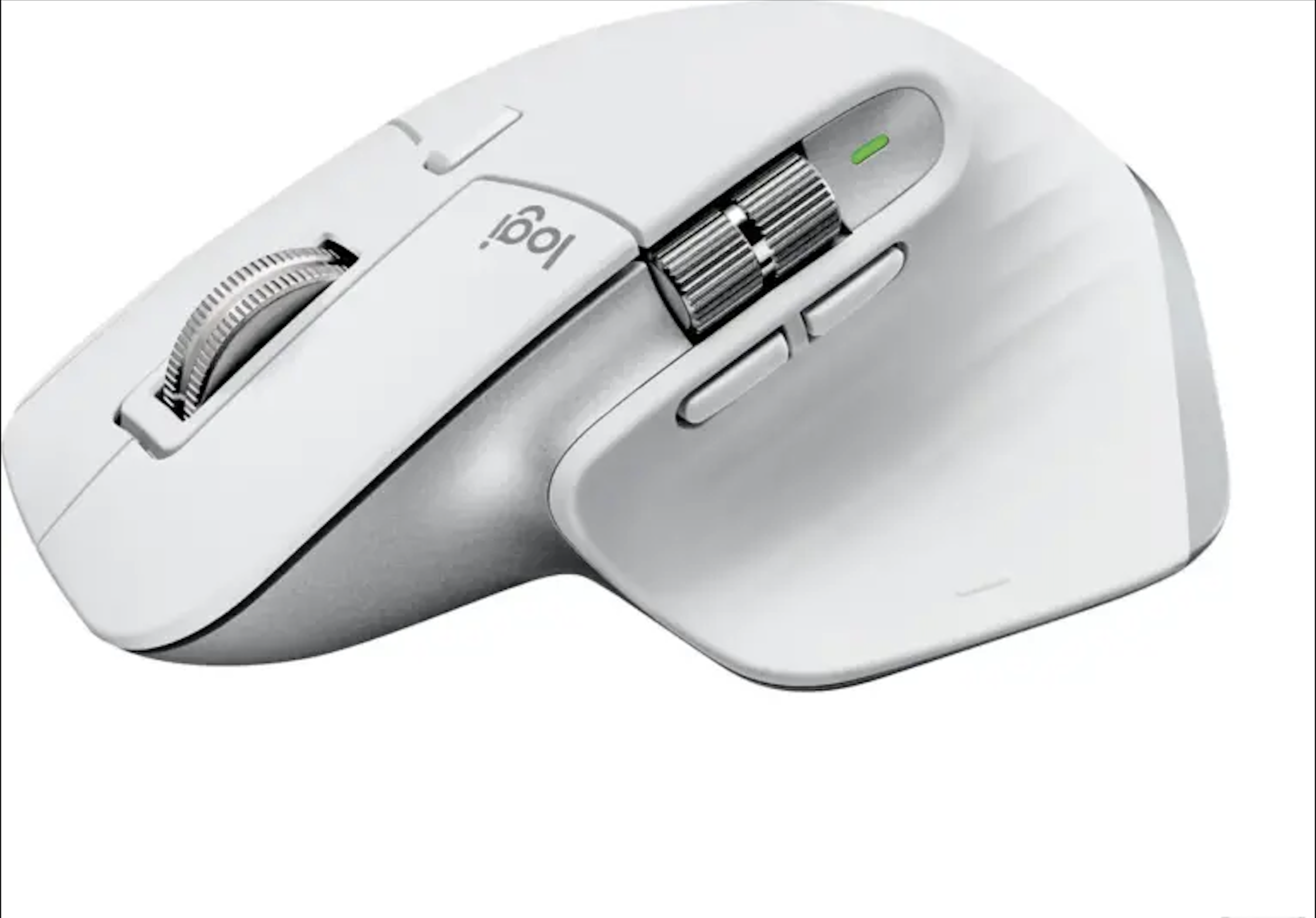 Logitech - MX Master 3S Wireless Laser Mouse with Ultrafast Scrolling - Pale Gray