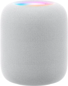 Apple – HomePod (2nd Generation) Smart Speaker with Siri – White MDEY4LL/A, MQJ83LL/A