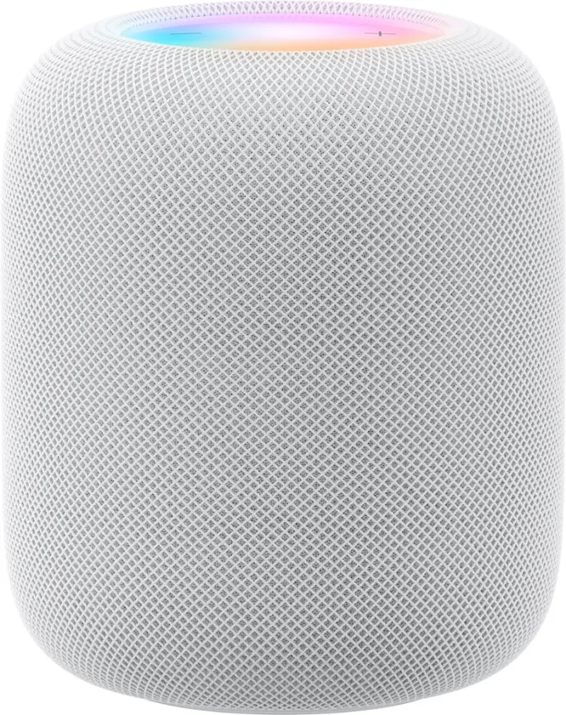 Apple – HomePod (2nd Generation) Smart Speaker with Siri – White MDEY4LL/A, MQJ83LL/A