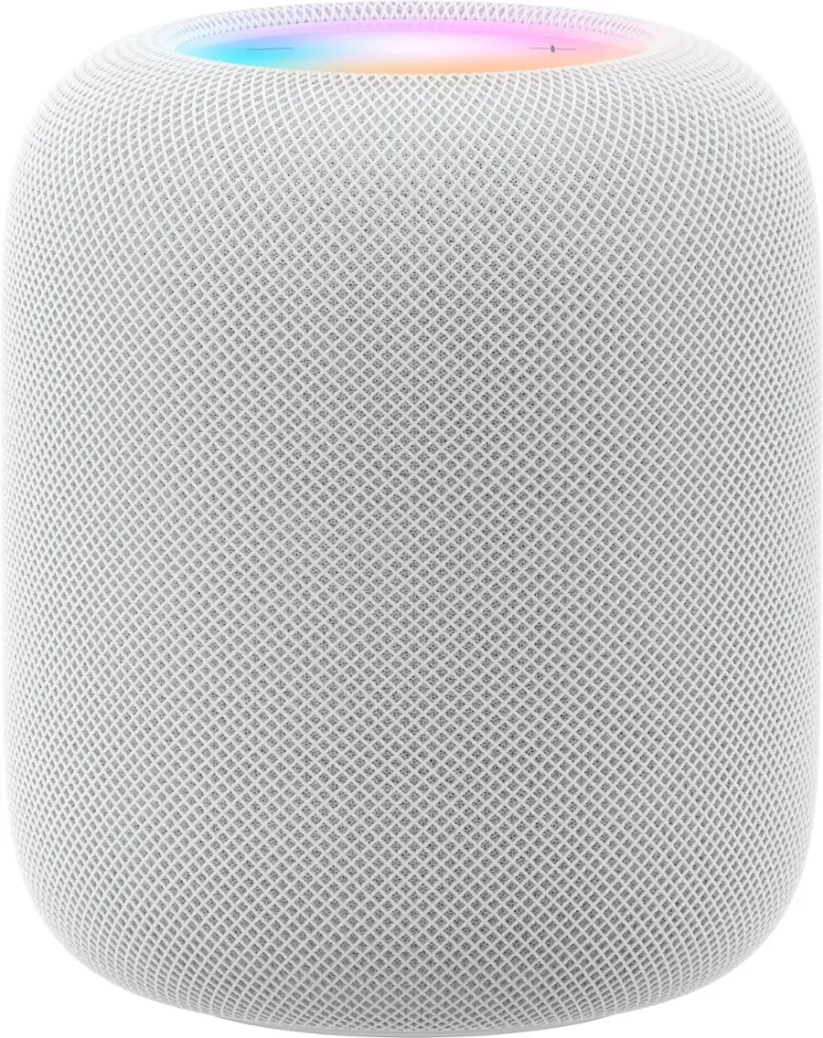 Apple – HomePod (2nd Generation) Smart Speaker with Siri – White MDEY4LL/A, MQJ83LL/A