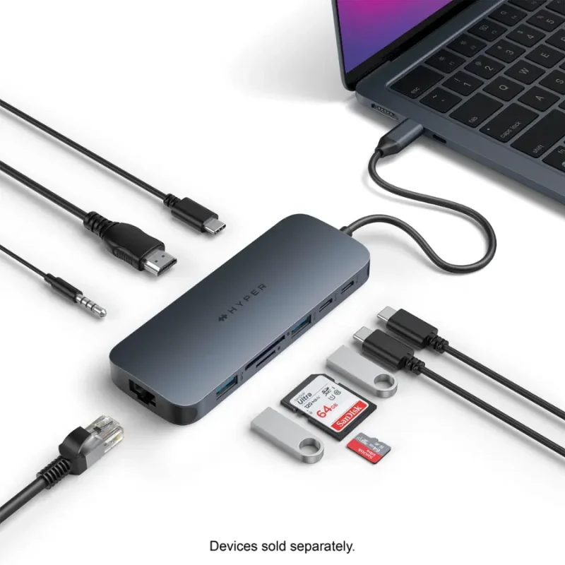 Hyper - HyperDrive Next​ 10 Port USB-C Hub - Midnight Blue - HD4005GL - Image 4