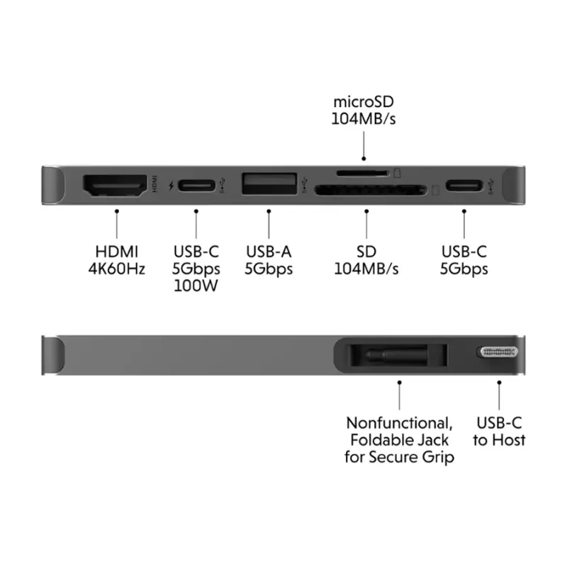 HyperDrive - Next 6 Port Universal USB-C Hub - HD3001GLS - Image 5