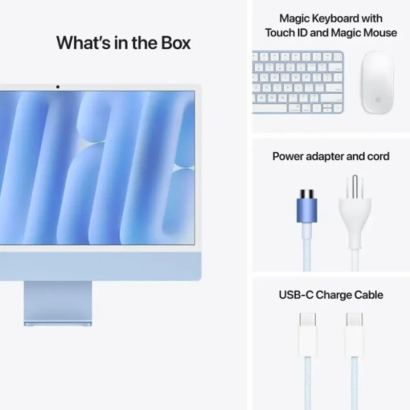 24-inch iMac M4 4.5K 10-Core CPU 10-Core GPU 16GB 512GB MWV33LL/A - Image 2
