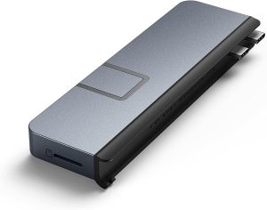 Hyper -  Hyper Drive Duo PRO 7-in-2 USB-C Hub Multiport Adapter HD575-GRAY