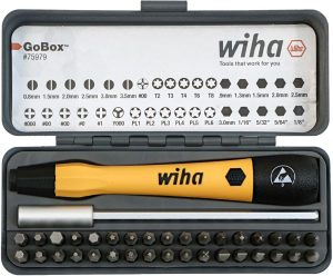 Wiha 75979 GoBox Precision Micro Bit Set - 36 Piece