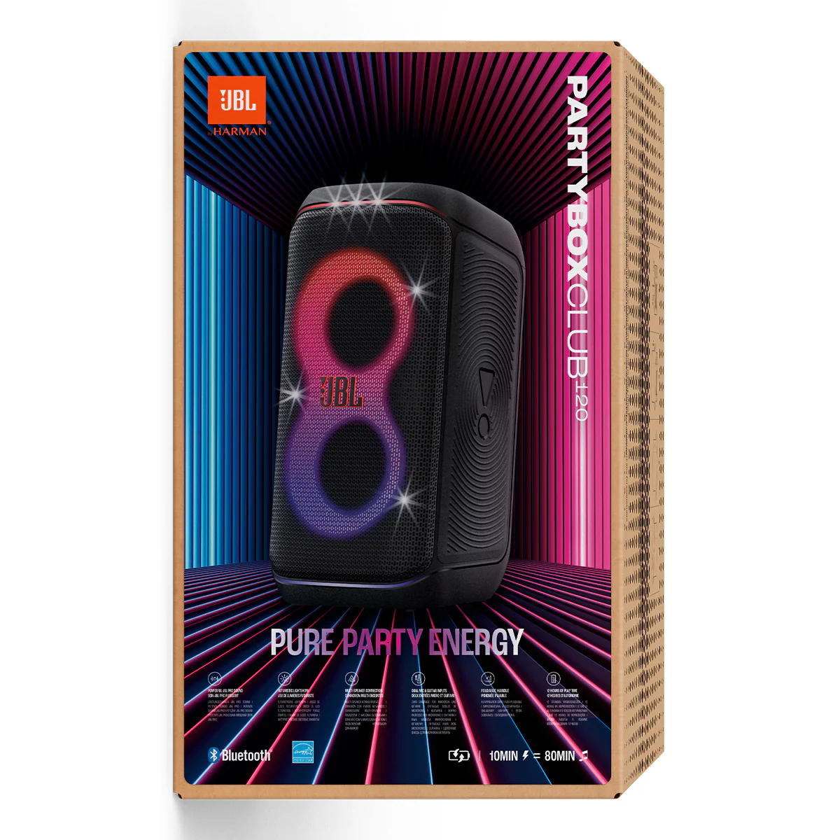 JBL - PartyBox Club 120 Portable Wireless Party Speaker - 2024 Black - Image 16