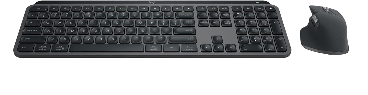 Logitech MX Keys S Combo - Performance Wireless Keyboard and Mouse  920-009552, 910006556U