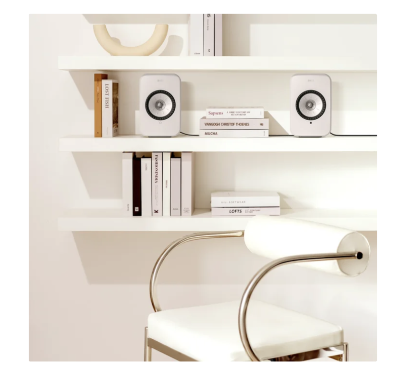 KEF LSX II LT Wireless Bookshelf Speaker Pair LSX2WH - Image 3
